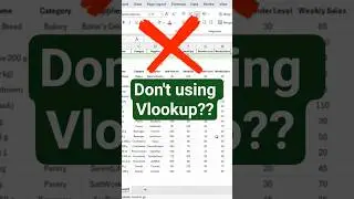 Use DGET Instead of VLOOKUP in Excel #ytshorts #excel #shorts