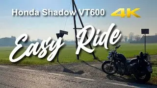 #honda #shadow #VT600 Passeggiata in moto molto tranquilla / Easy motorcycle ride | RAW ENGINE SOUND