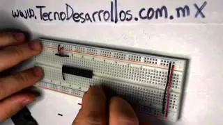 Tutorial PIC16 Lecci&oacute;n 8a montaje en protoboard del microcontrolador 28 pines