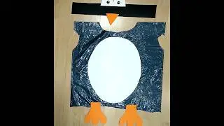 DRISFRAZ DE PINGÜINO infantil con materiales reciclado PARA CARNAVAL