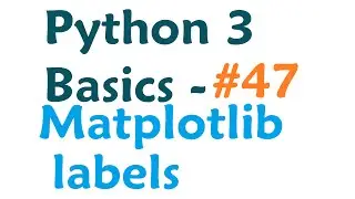 Python 3 Programming Tutorial - Matplotlib Labels and titles