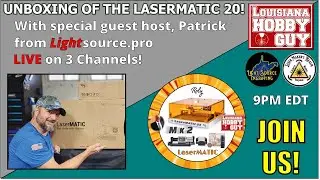 *ПРЯМОЕ ВРЕМЯ* Распаковка диодного лазера LaserMATIC MK2 мощностью 20 Вт