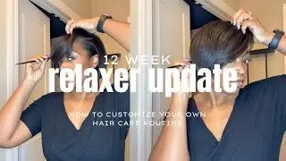 12 Week Relaxer Stretch Update | Customizing Your Own Hair Routine | ToyaJTV
