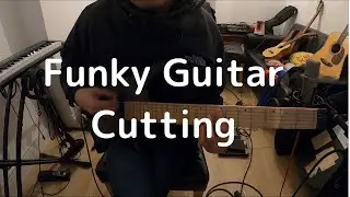 Funk guitar practice then out scale phrase