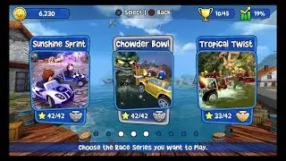 Beach Buggy Racing Chowder Bowl Level 6 PS4 LPOS