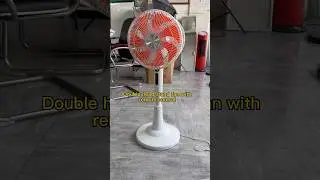 Mingletec 360 rotation double head stand fan#mingletec #doubleheadshot #youtubeshorts #fyp #fans