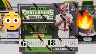 2019 Panini Contenders Draft Picks Football Hobby Box. 6 Autos!