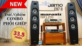 T&acirc;m Hồn Nhẹ T&ecirc;nh Đốn Tim Tới Từ Combo Loa Cột JAMO C97 II Vs Amply MARANTZ NR1200💕33,5 Triệu