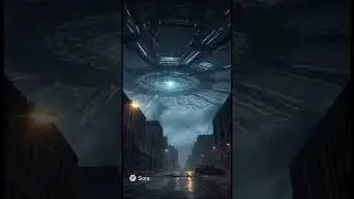 Gigantic Alien Spaceship Lands 😱🛸 #scaryshorts #horror #alienhorror #aliens #creepy #scary