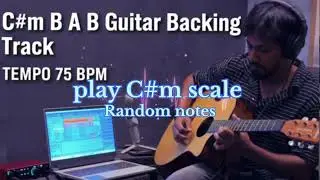 C#m B A B | Emotional 🥹 Guitar Backing Track | Create Cinematic Solos