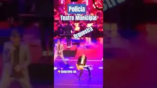 Pol&iacute;cia c/ orquestra Sinfonica, Teatro municipal Rio, TIT&Atilde;S