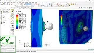Ballistic impact of a spherical projectile to the aluminum plate Abaqus