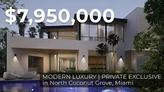 $7.95M Ultra-Luxury Home Under Construction | North Coconut Grove, Miami