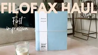 Filofax Domino Soft A5 Organizer In Soft Blue | Haul, First Impressions And Pen Test