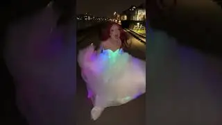 running in my Light-up dress through the streets of Berlin ✨