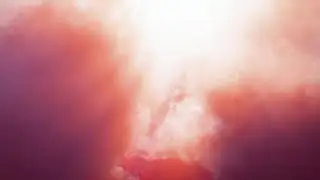 Flying Above Orange Clouds | Calm 4K Background VJ Loop &ndash; 8 Hours | No Sound