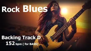 Bassless Rock Blues BASS Backing Track in D &ndash; 152 BPM | ZZ Top inspired / Texas Blues Groove