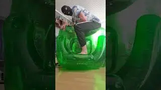 playing with my inflatable chair.  Looner   no Pop