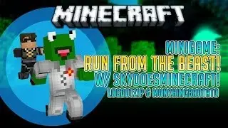 Minecraft Minigame: Run From The Beast w/ Skydoesminecraft, Logdotzip, and MunchingBrotato