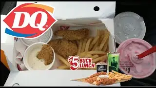 Dairy Queen $5 Buck Lunch Review | 3 Piece Chicken Strips Meal