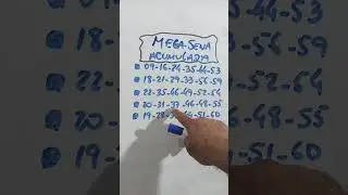 MEGA SENA ACUMULADA COM 5 DICAS #megasena #loterias #viral #viralizou