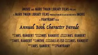 Annual Book Character Parade