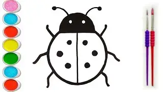Рисунок божьей коровки 🐞 для детей и малышей || Как нарисовать божью коровку шаг за шагом