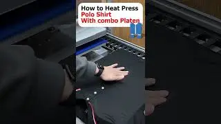 How to use the new 3-in-1 combination press to transfer polo shirts and protect polo shirt buttons