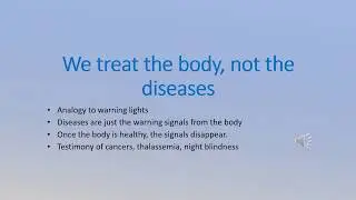 The four basic principles of Ganotherapy - Datuk Dr. Lim
