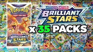 35 Pokemon Brilliant Stars Booster Pack Opening!