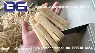 Jinan DG Puff bamboo Extruder Machine/Automatic core filling Snack production line made in China