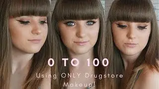 0 TO 100 USING ONLY DRUG STORE MAKEUP! | Miranda Myers
