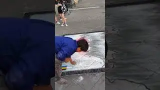 Street chalk artist #shorts