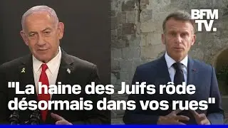 &Eacute;tat palestinien: Benjamin Netanyahu accuse Emmanuel Macron 