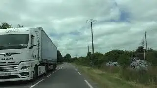 Driving On D1 & D15 From 56110 Gourin To 29370 Coray, Brittany, France 4th July 2024