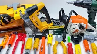 11-Minute Unboxing: A collection of professional power tools, from drills to chainsaws | toy review