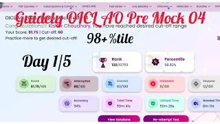 Day 1/5 of OICL AO Pre Mocks | Guidely OICL AO Pre Mock 04 📚🎯🧿 #banking #mocktest #guidely #oiclao 