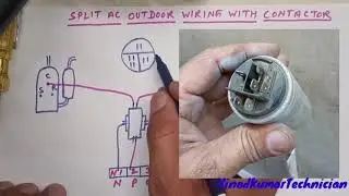 Split AC Outdoor Wiring with Contactor