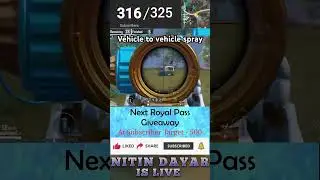 Car spray | #bgmi #live #spraygod #carspray #m416spray #nitinislive #shorts #pubg #conquerorrankpush