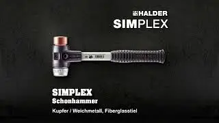 Halder SIMPLEX-Schonhammer Kupfer / Weichmetall | 3749.040