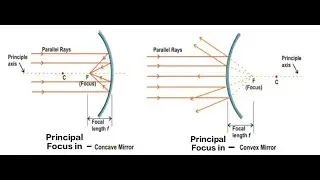 Principal Focus and focal length of a concave and convex mirror