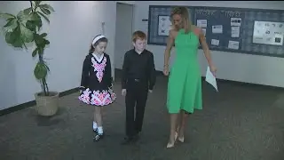 Happy St. Patrick's Day: Amanda gets an Irish dance lesson from two young dancers