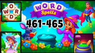 WORD SPELLS Puzzle for Adults level 461 462 463 464 465