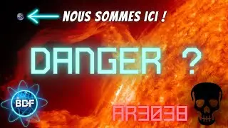 Une tache solaire G&Eacute;ANTE 🥵&laquo;AR3038&raquo; de la taille de 3 Terres nous fait face | BDF🌎