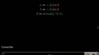 Math 57: Phase-Amplitude Form of the Steady State Solutions