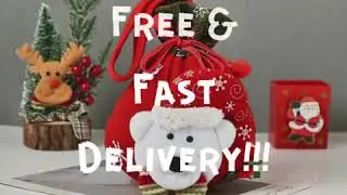 Christmas Gifts Santa Gift Bag Candy Bag Christmas Home Decorations