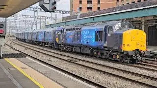 Rail Operations Group 37800 + 319373 passing Newport (South Wales) on 3rd April 2025