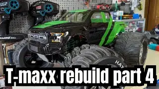 Traxxas t-maxx rebuild and electric conversion part4