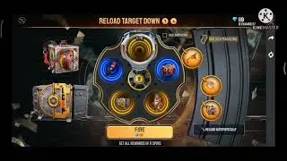#freefire #freefirespinevent    Reload target down spin
