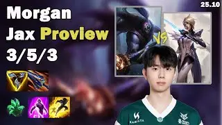 🔥 Morgan Jax Top Proview | Korea Challenger Solo Queue | Patch 25.10 | League of Legends 🔥
